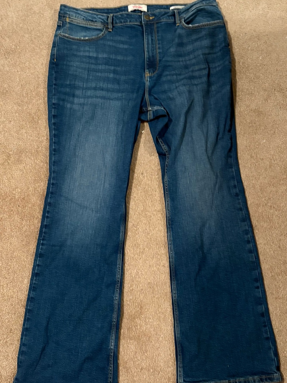 Wranglers high rise boot cut jeans